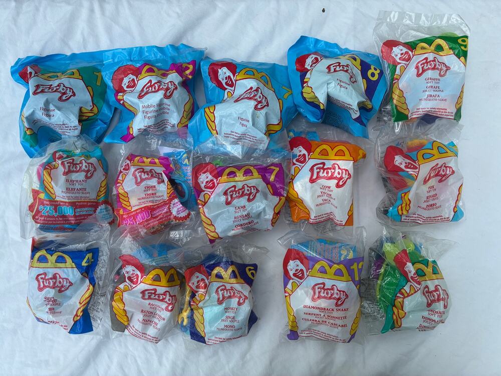 McDonalds Disney Happy Meal Toys - Furby Lot of 15 SEALED NOS Vintage 1998